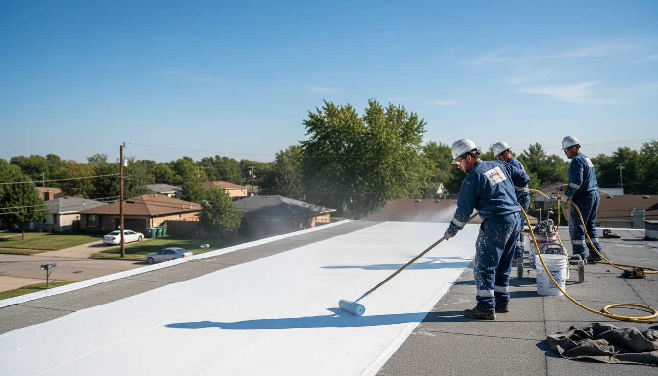 Commercial roof coating in Highfalls, NC near me